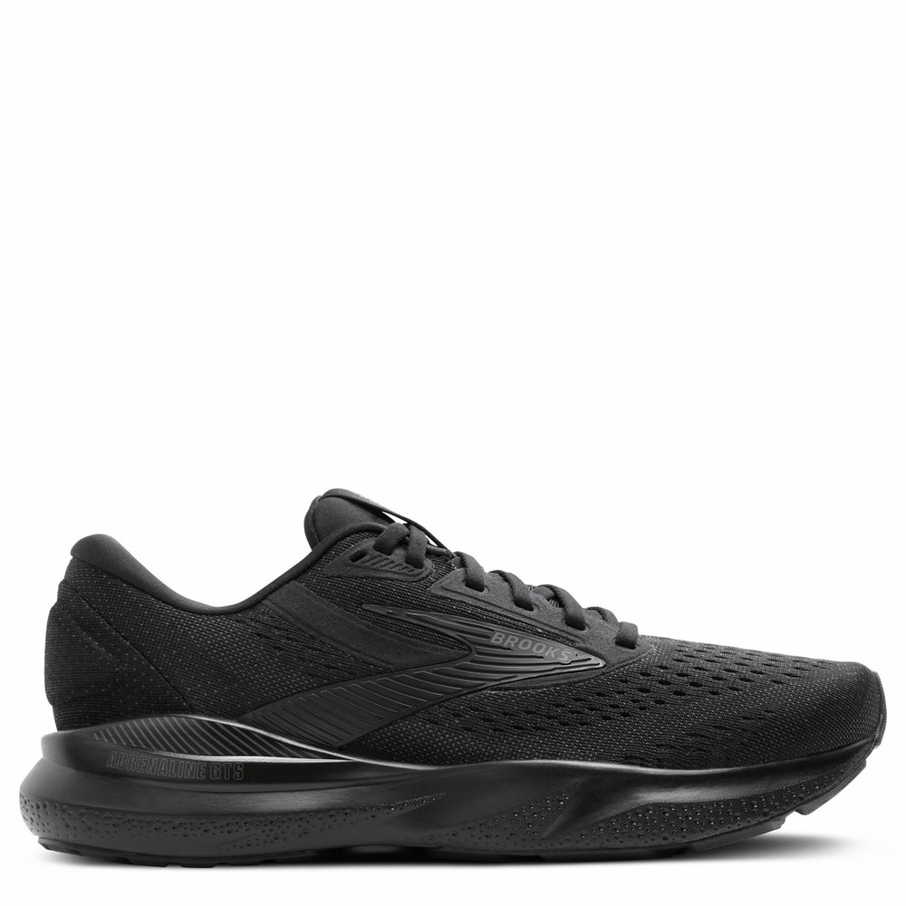 Brooks Womens Adrenaline GTS 24 Running Shoes Black Ebony Size 7 NWB No Lid